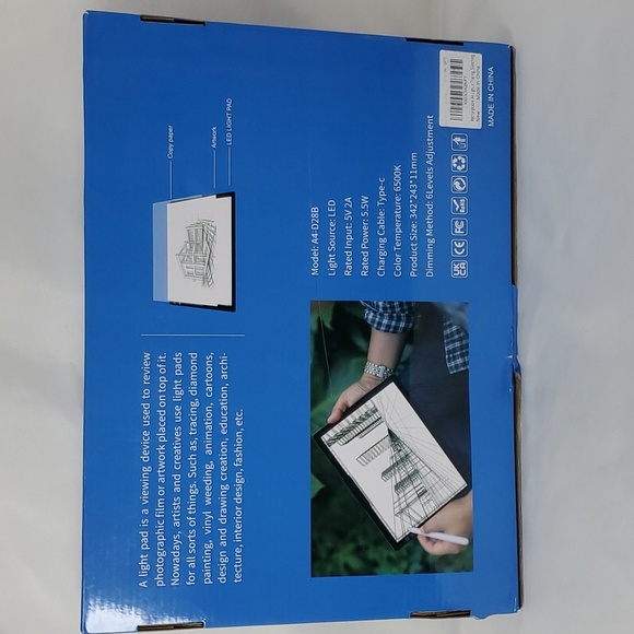 LED Box with Battery Diamond Art Light Board Tracing Light Box Bright Light Pad - Picture 3 of 13